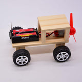 Maxbell Maxbell Wind Powered Car Model DIY Assemble Kit School Physics Science Educational Toy