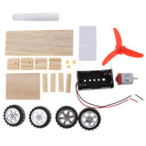 Maxbell Maxbell Wind Powered Car Model DIY Assemble Kit School Physics Science Educational Toy