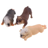 Maxbell Maxbell 7 Pieces Realistic Bulldog Family Pet Model Set, Animal Action Figure Toy for Kids Toddlers, Home Decor, Collections