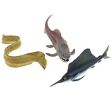 Maxbell Maxbell 3 Pieces Realistic Sea Fish Model Set, Animal Action Figure Toy for Kids Toddlers, Home Decor, Collections