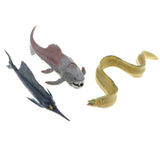 Maxbell Maxbell 3 Pieces Realistic Sea Fish Model Set, Animal Action Figure Toy for Kids Toddlers, Home Decor, Collections