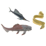 Maxbell Maxbell 3 Pieces Realistic Sea Fish Model Set, Animal Action Figure Toy for Kids Toddlers, Home Decor, Collections