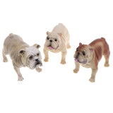 Maxbell Maxbell 5 Pieces Realistic Bulldog Family Pet Model Set, Animal Action Figure Toy for Kids Toddlers, Home Decor, Collections