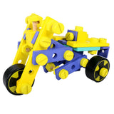 Educational STEM Building and Construction Play Set, Engineering Car Motorbike Building Blocks for Kids Children - Aladdin Shoppers