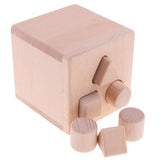 Maxbell Maxbell Fun Shape Sorter Cube Wooden Toy With Solid Building Blocks Baby Early Developmental Gifts