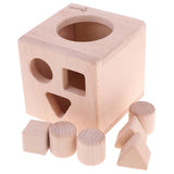 Maxbell Maxbell Fun Shape Sorter Cube Wooden Toy With Solid Building Blocks Baby Early Developmental Gifts