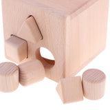 Maxbell Maxbell Fun Shape Sorter Cube Wooden Toy With Solid Building Blocks Baby Early Developmental Gifts