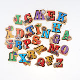 Maxbell Maxbell Kids Wooden Cartoon Fridge Magnet Children Educational Toys Letters