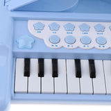 Maxbell Maxbell Kids Piano Toy Keyboard for Kids Birthday Gift Music Instruments with Microphone 25 Keys Hands-on Toys (Blue)