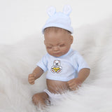 Handmade 11inch Reborn Infant Doll Realistic Newborn African Baby Doll Model