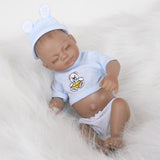 Handmade 11inch Reborn Infant Doll Realistic Newborn African Baby Doll Model