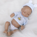 Handmade 11inch Reborn Infant Doll Realistic Newborn African Baby Doll Model