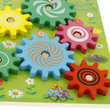 Montessori Wooden Animal 3D Gears Block Set Building Block Toys Kids Gift