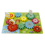 Montessori Wooden Animal 3D Gears Block Set Building Block Toys Kids Gift