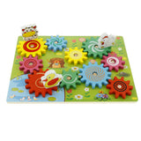 Montessori Wooden Animal 3D Gears Block Set Building Block Toys Kids Gift
