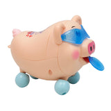 Electric Dancing Piglet Toy w/ Sound and Lights Kids Toddler Gift  Blue