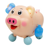 Electric Dancing Piglet Toy w/ Sound and Lights Kids Toddler Gift  Blue