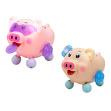 Electric Dancing Piglet Toy w/ Sound and Lights Kids Toddler Gift  Blue