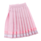 Fashion Pleated Skirt Dress for Blythe 12inch Doll Party Casual Outfit Pink