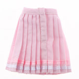 Fashion Pleated Skirt Dress for Blythe 12inch Doll Party Casual Outfit Pink