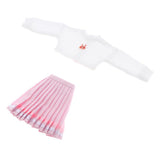6xFashion Top Pleated Skirt Suit for Blythe 12inch Doll Party Casual Outfits