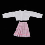6xFashion Top Pleated Skirt Suit for Blythe 12inch Doll Party Casual Outfits