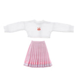 6xFashion Top Pleated Skirt Suit for Blythe 12inch Doll Party Casual Outfits