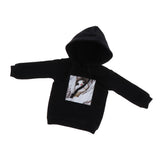 Cute Doll Pullover Clothes for Blythe 12inch Doll Dress up Accessory Black