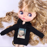Cute Doll Pullover Clothes for Blythe 12inch Doll Dress up Accessory White