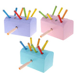 Wooden Magnetic Catch Insect Game Toys Kid Montessori Educational Toy Blue