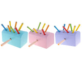 Wooden Magnetic Catch Insect Game Toys Kid Montessori Educational Toy Blue