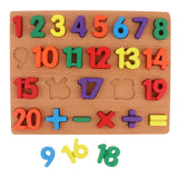 Maxbell Maxbell Wooden Jigsaw Puzzle Board Kids/Baby Cognitive Toy Number 1-20