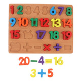 Maxbell Maxbell Wooden Jigsaw Puzzle Board Kids/Baby Cognitive Toy Number 1-20