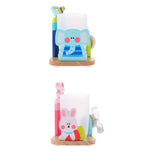 Maxbell Maxbell Kids Toothbrush Cup Toothpaste Holder Set with 3 Minutes Timer Elephant