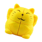 Fortune Cat 2x2x2 Magic Cube Twist Puzzle Funny Education Kids Toy Gift