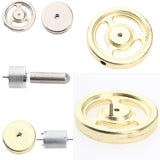 Maxbell Maxbell Stirling Engine Accessories - Metal Flywheel Lab Experiment Science Kits Golden L