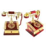 Maxbell Maxbell Classical Dia Telephone Music Box Desktop Jewelry Box Decoration Red