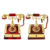 Maxbell Maxbell Classical Dia Telephone Music Box Desktop Jewelry Box Decoration Red