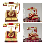 Maxbell Maxbell Classical Dia Telephone Music Box Desktop Jewelry Box Decoration Red