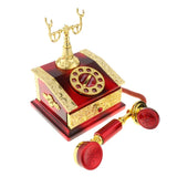 Maxbell Maxbell Classical Dia Telephone Music Box Desktop Jewelry Box Decoration Red