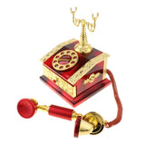 Maxbell Maxbell Classical Dia Telephone Music Box Desktop Jewelry Box Decoration Red