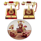 Maxbell Maxbell Classical Dia Telephone Music Box Desktop Jewelry Box Decoration Red