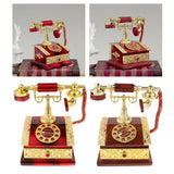 Maxbell Maxbell Classical Dia Telephone Music Box Desktop Jewelry Box Decoration Red