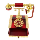 Maxbell Maxbell Classical Dia Telephone Music Box Desktop Jewelry Box Decoration Red