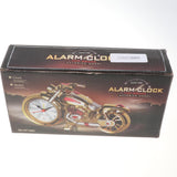 Maxbell 3 Pieces Retro Motorcycle Clock Sculpture Motorbike Model Art Craft Decors