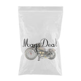 Maxbell 2 Pieces Retro Motorcycle Clock Sculpture Motorbikes Model Art Craft Decor