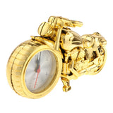 Maxbell 3 Pieces Retro Motorcycle Clock Sculpture Motorbike Model Art Craft Decors