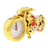 Maxbell 3 Pieces Retro Motorcycle Clock Sculpture Motorbike Model Art Craft Decors