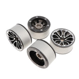 Maxbell Maxbell 4Pcs RC Wheel Rims for 1:10 Axial SCX10 RC4WD Remote Control Car Titanium