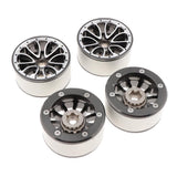 Maxbell Maxbell 4Pcs RC Wheel Rims for 1:10 Axial SCX10 RC4WD Remote Control Car Titanium